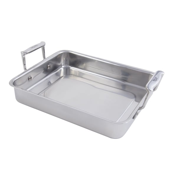 Bon Chef Cucina S/S Sm Food Pan W/Hndls 11 3/4" X 9 3/8" X 2 1/8" / 3 Qt 60013 - main